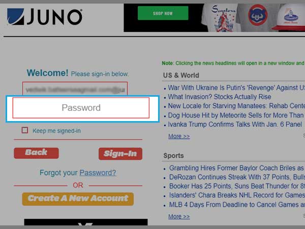 Juno Password
