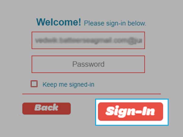 Sign-in button